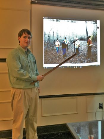 Jonathan giving presentation