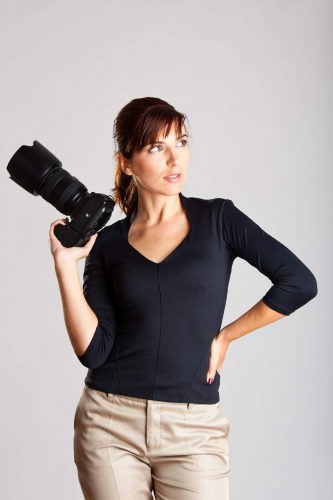 lady with camera