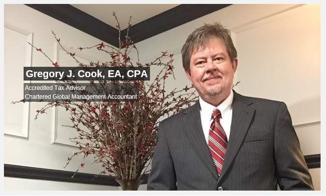 Gregory J. Cook, EA, CPA, Accredited Tax Advisor