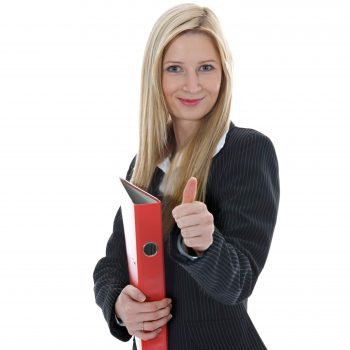 woman giving thumbs up