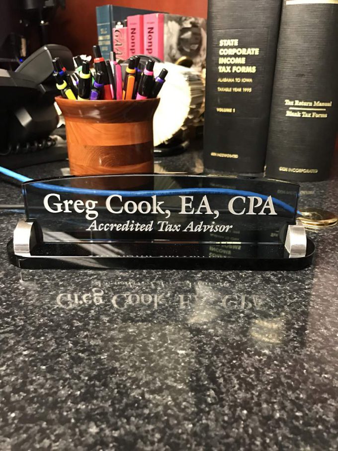 Gregory J. Cook, EA, CPA, Accredited Tax Advisor