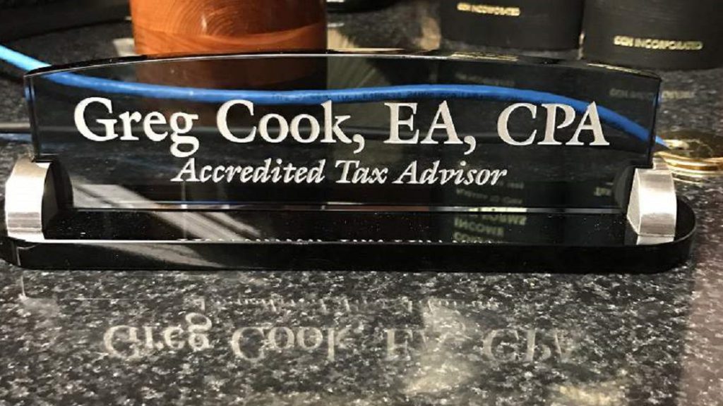 Greg Cook, EA, CPA, Accredited Tax Advisor