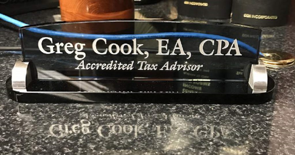 Gregory J. Cook, EA, CPA