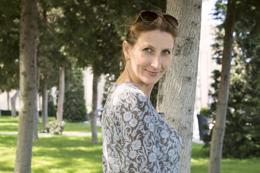 lady in park
