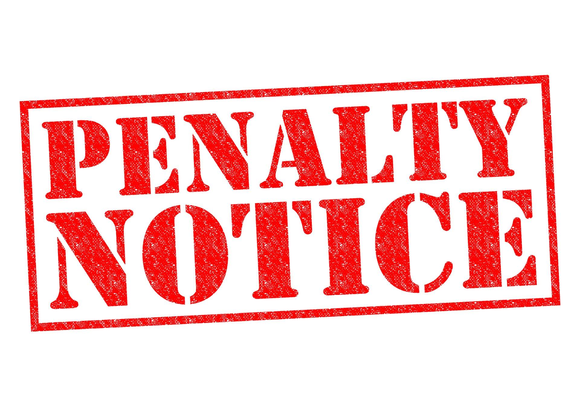 penalty notice