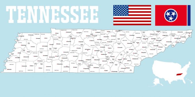 Tennessee map